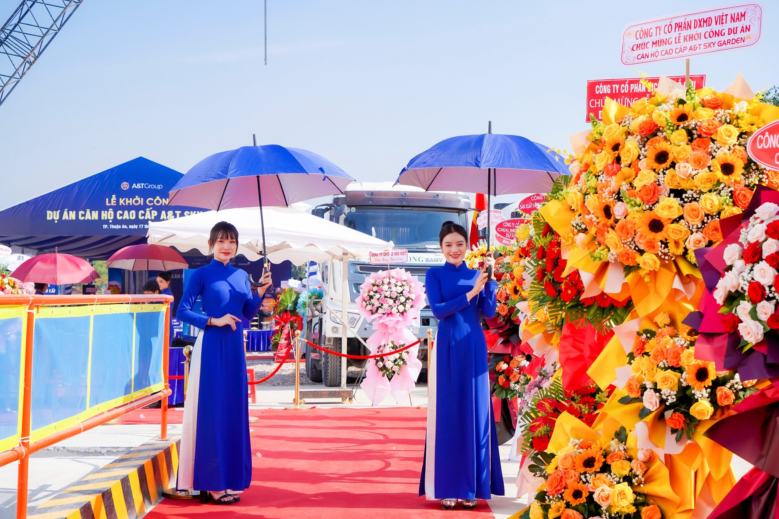 Một số hình anh Khởi công xây dựng at sky garden thuận an